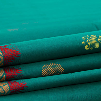 Green Chettinad Cotton Saree PV SK CC 188