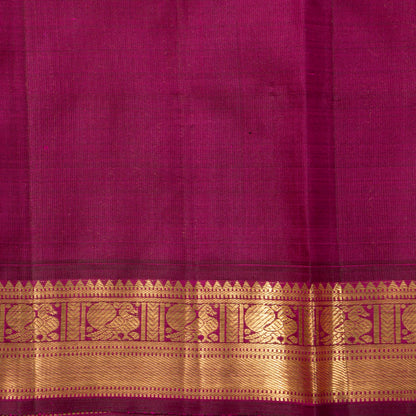 Sea green And Magenta Kanchipuram Silk Saree For Wedding Wear PV NYC 2039