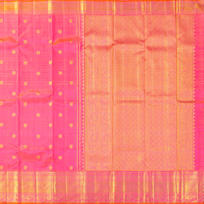 Pink Kanchipuram Silk Saree For Wedding Wear PV NYC 2032