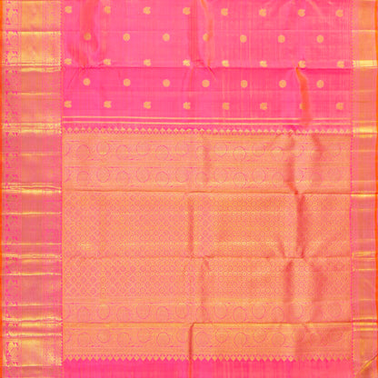 Pink Kanchipuram Silk Saree For Wedding Wear PV NYC 2032
