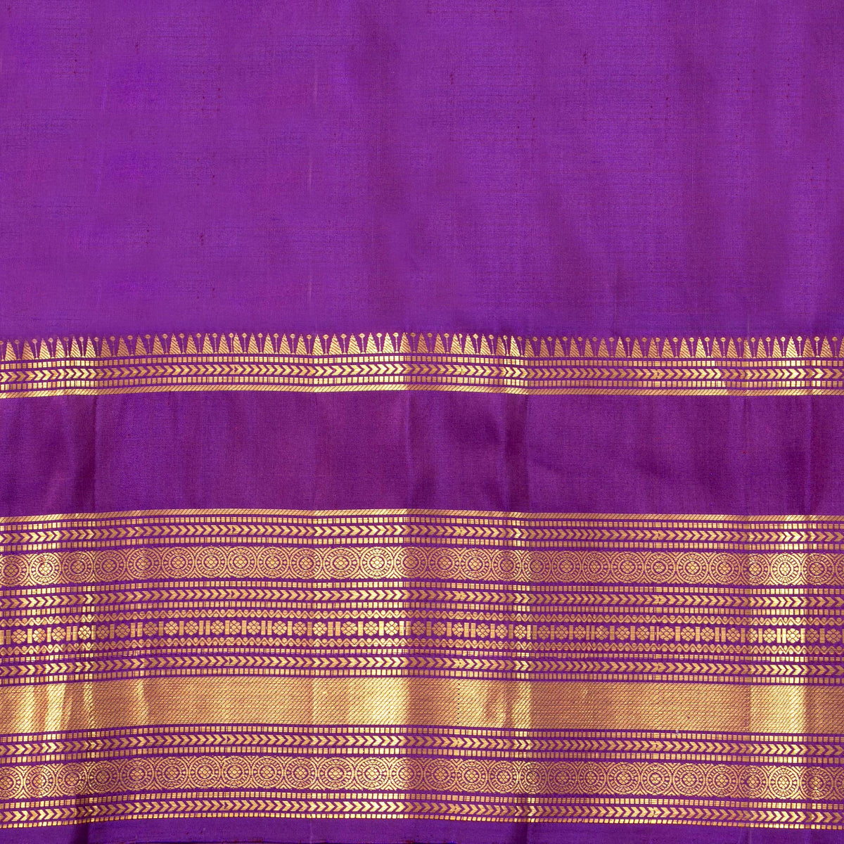 Pink And Purple Kanchipuram Silk Saree For Festive Wear PV NYC 1987