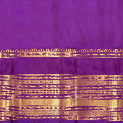 Pink And Purple Kanchipuram Silk Saree For Festive Wear PV NYC 1987