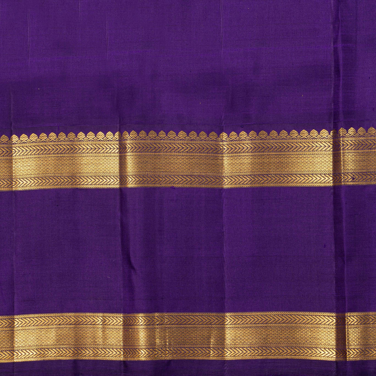 Purple And Violet Kanchipuram Silk Saree For Festive Wear PV NYC 1983