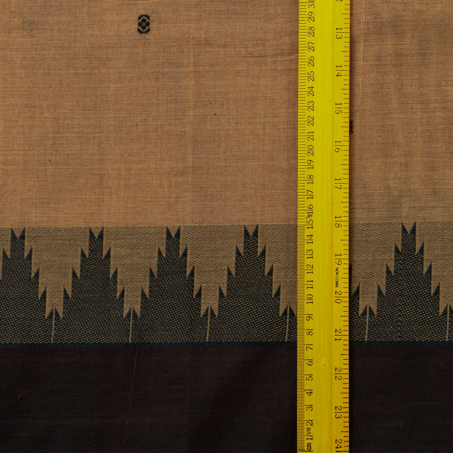 Fawn And Brown Kanchi Cotton Saree For Festive Wear PV MM KC 495