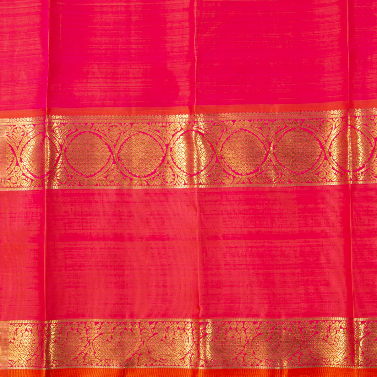 Anandha Blue And Pink Kanchipuram Silk Saree For Bridal Wear PV NYC 1967