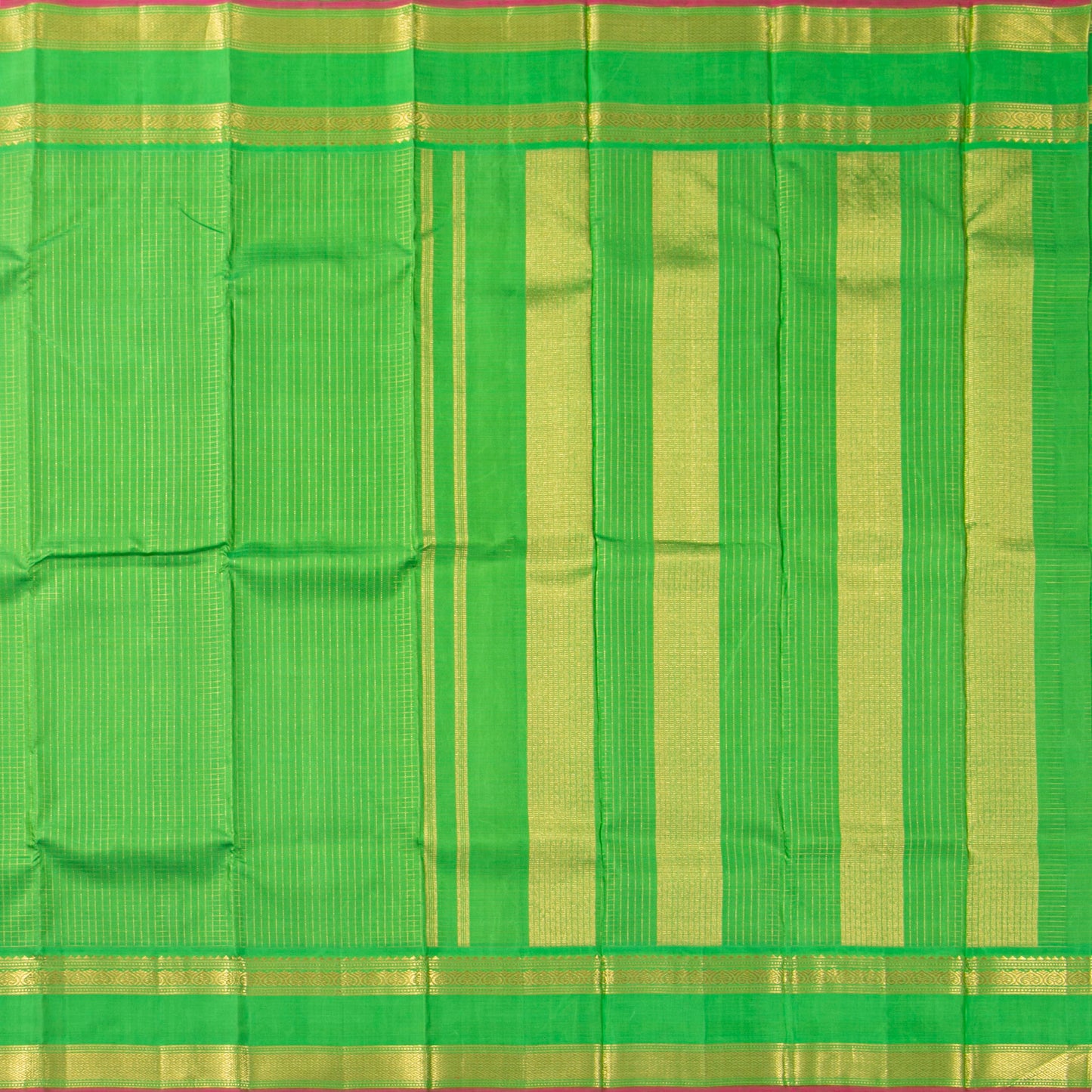 Green Kanchipuram Silk Saree For Bridal Wear PV NYC 1940