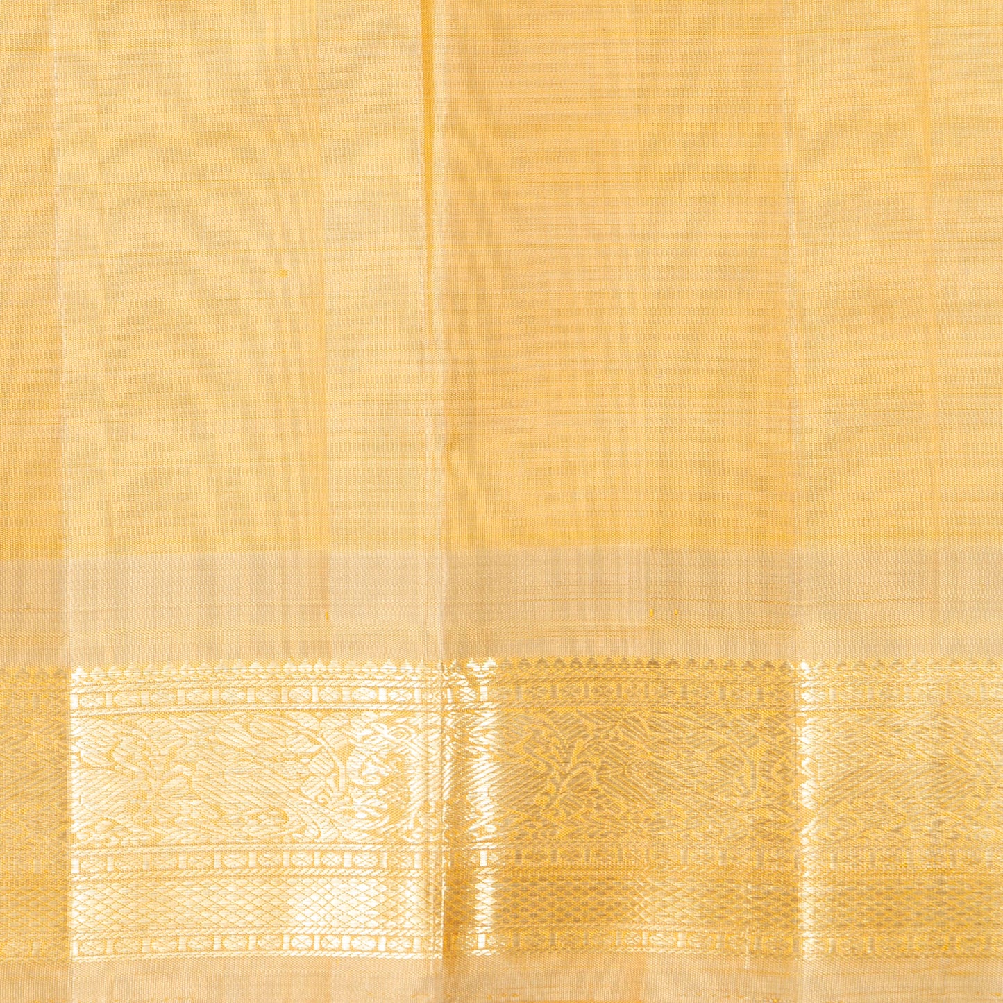 Blue And Off White Kanchipuram Silk Saree For Festive Wear PV NYC 1952