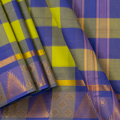 Multicolour Checks Chettinad Cotton Saree PV SK CC 208