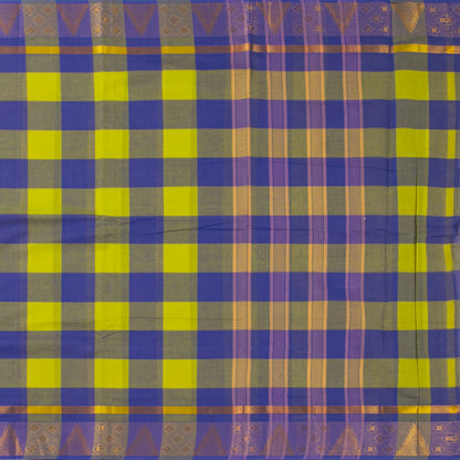 Multicolour Checks Chettinad Cotton Saree PV SK CC 208