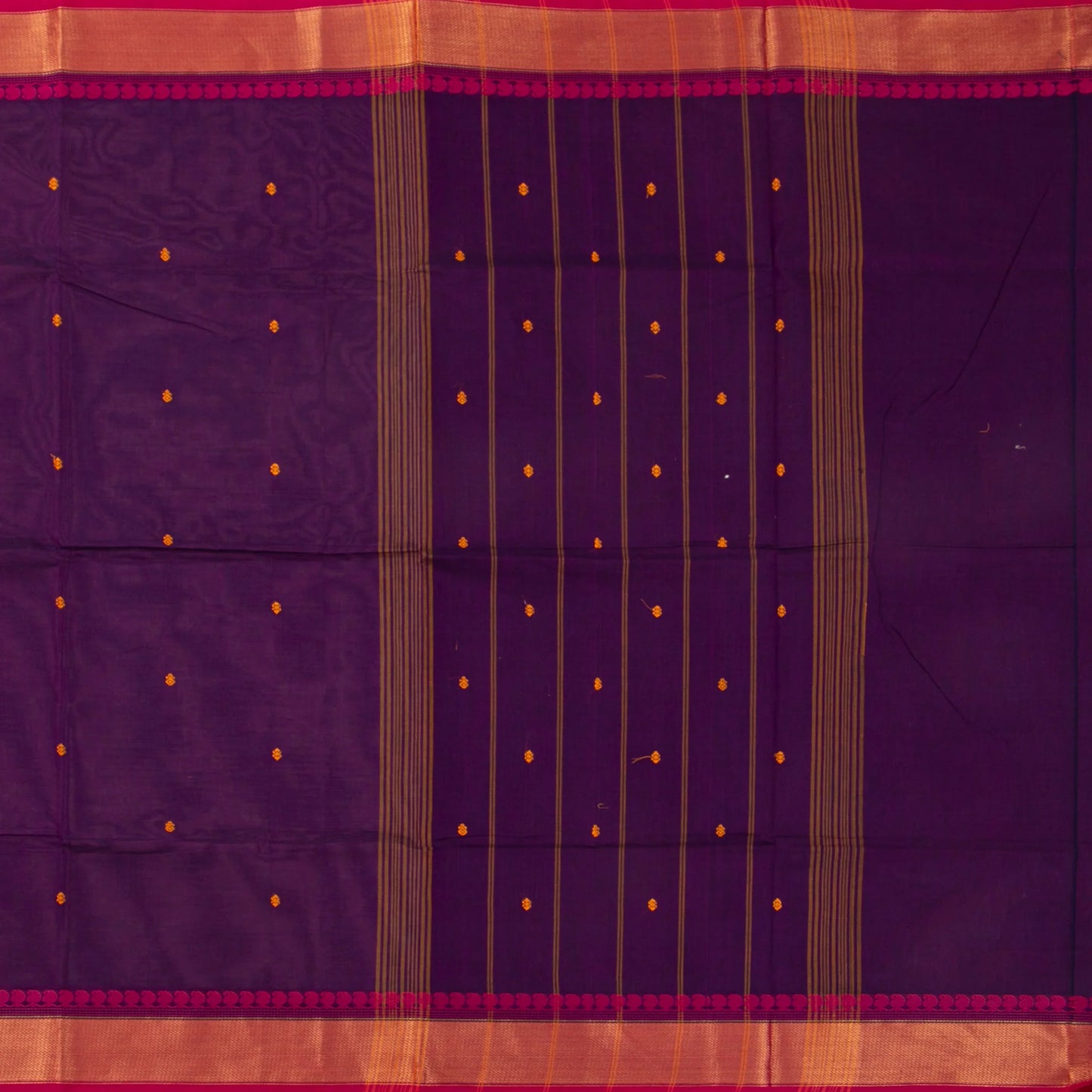 Purple And Pink Kanchi Cotton Saree For Festive Wear PV MM KC 441 - Cotton Saree - Panjavarnam PV MM KC 441