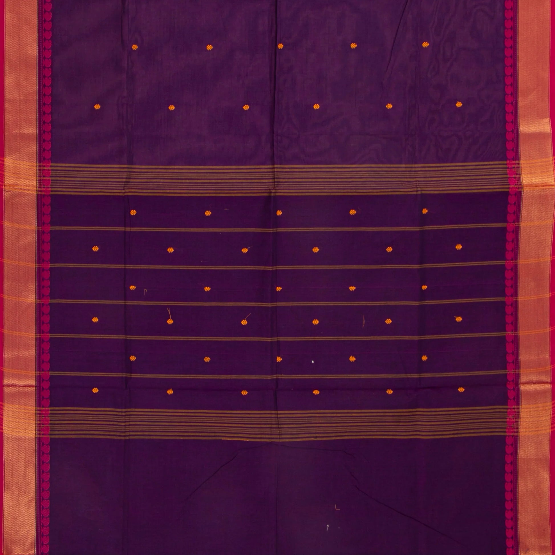 Purple And Pink Kanchi Cotton Saree For Festive Wear PV MM KC 441 - Cotton Saree - Panjavarnam PV MM KC 441