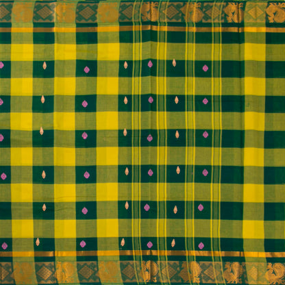 Multicolour Checks Chettinad Cotton Saree PV SK CC 156