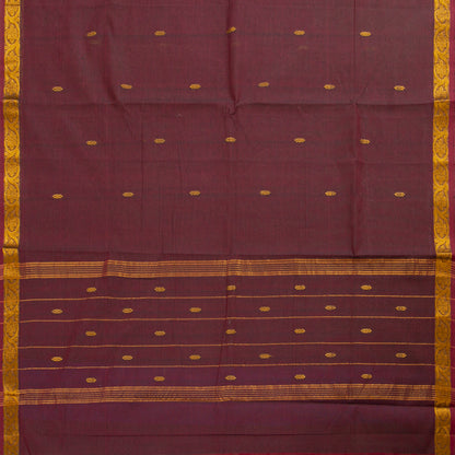 Maroon Chettinad Cotton Saree PV SK CC 241