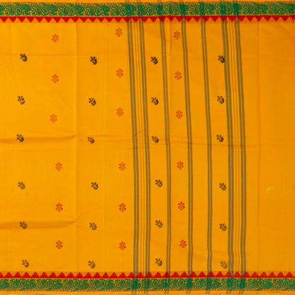 Yellow Chettinad Cotton Saree PV SK CC 183