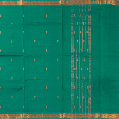 Green Chettinad Cotton Saree PV SK CC 240