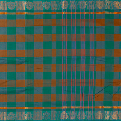 Multicolour Checks Chettinad Cotton Saree PV SK CC 209