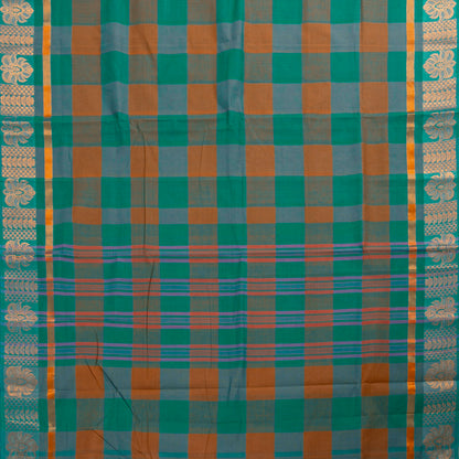 Multicolour Checks Chettinad Cotton Saree PV SK CC 209