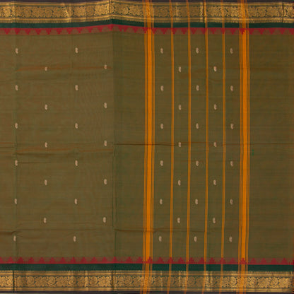 Mandhulir Green Kanchi Cotton Saree PV MM KC 471