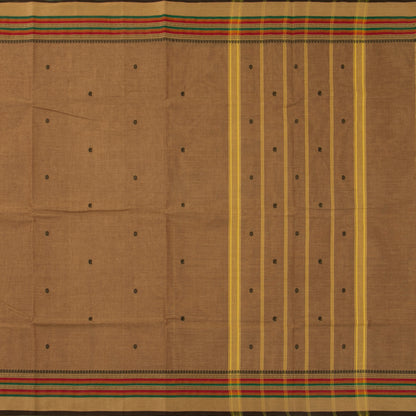 Beige Kanchi Cotton Saree For Festive Wear PV MM KC 476