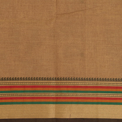 Beige Kanchi Cotton Saree For Festive Wear PV MM KC 476