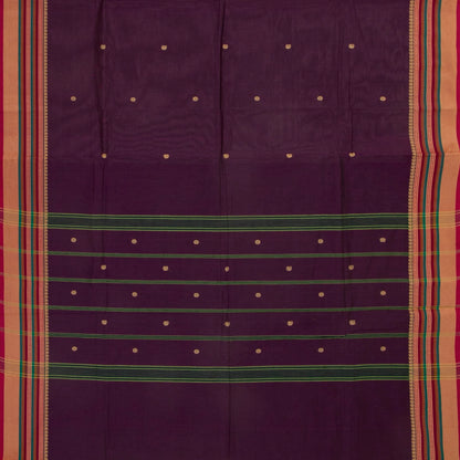 Wine Kanchi Cotton Saree For Festive Wear PV MM KC 501