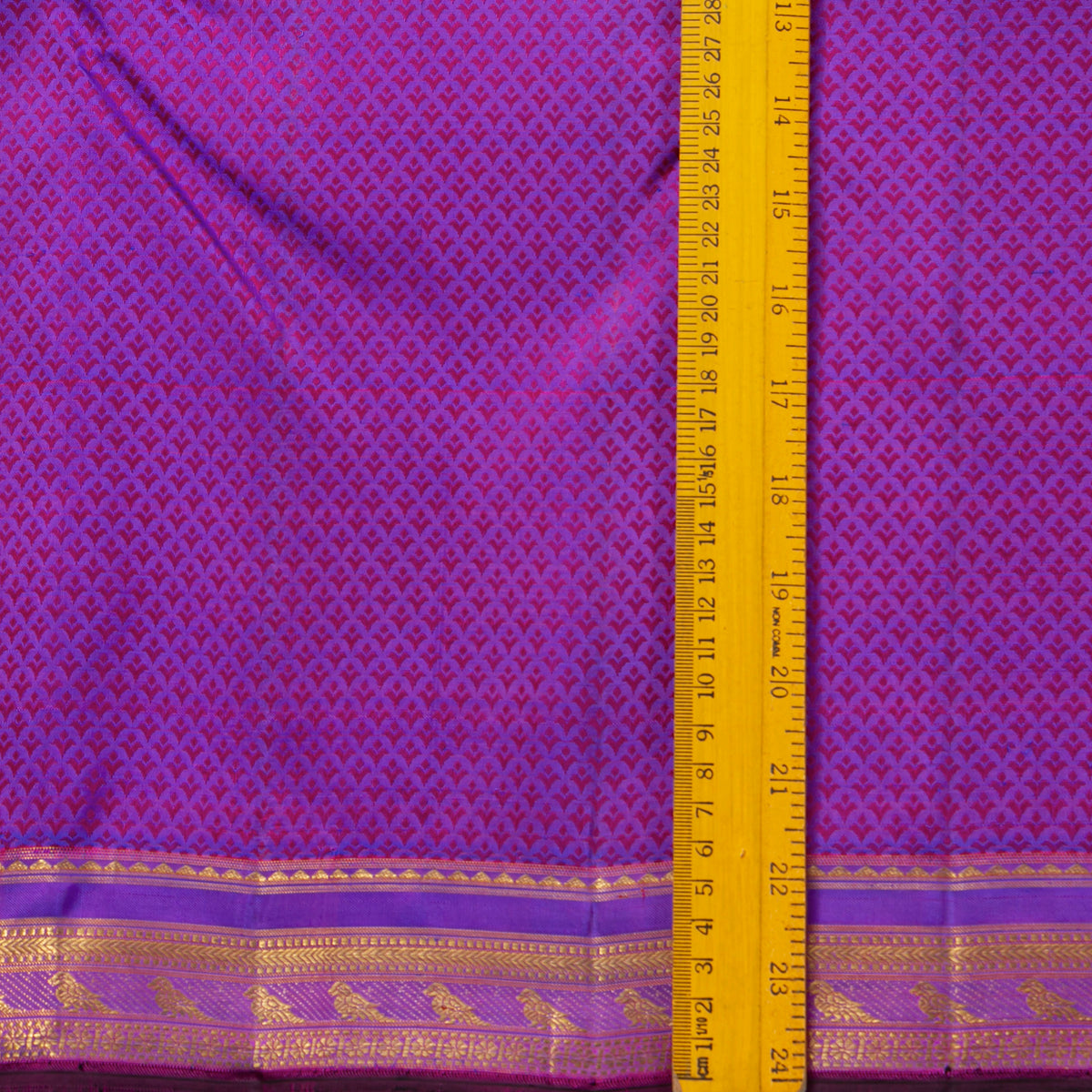 Purple Kanchipuram Silk Saree For Festive Wear PV NYC 2004