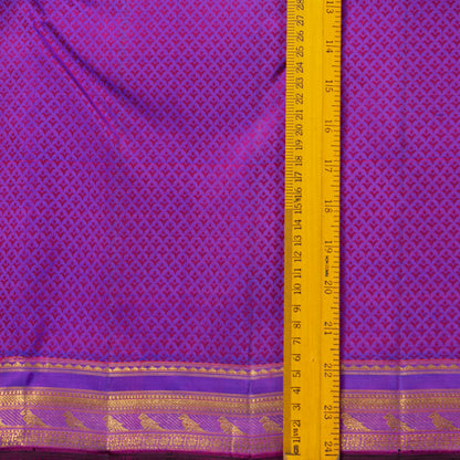 Purple Kanchipuram Silk Saree For Festive Wear PV NYC 2004