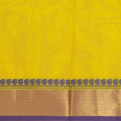 Yellow Kanchi Cotton Saree For Festive Wear PV MM KC 397