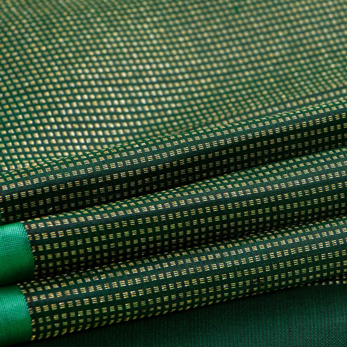 Green And Sea Green Kanchipuram Silk Saree For Bridal Wear PV NYC 1961