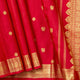 Red Kanchipuram Silk Saree For Festive Wear PV NYC 1984