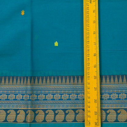 Blue Chettinad Cotton Saree PV SK CC 219