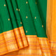 Green And Yellow Kanchipuram Silk Saree For Wedding Wear PV NYC 1938