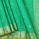 Sea Green And Yellow Kanchipuram Silk Saree For Bridal Wear PV NYC 2007