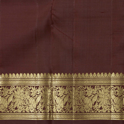 Brown Kanchipuram Silk Saree For Bridal Wear PV NYC 1991