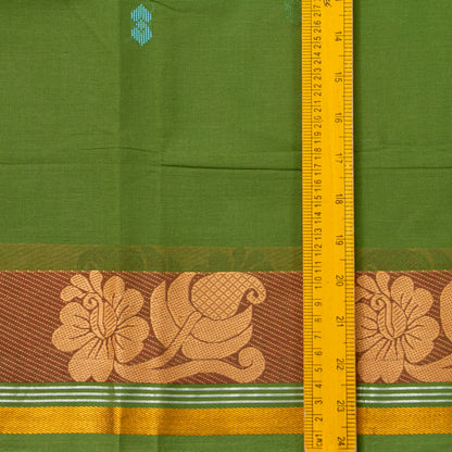 Green Chettinad Cotton Saree PV SK CC 227