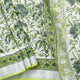 White Linen Saree With Silver Zari Border PL 2095