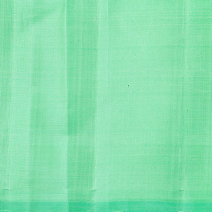 Green And Sea Green Kanchipuram Silk Saree For Bridal Wear PV NYC 1961