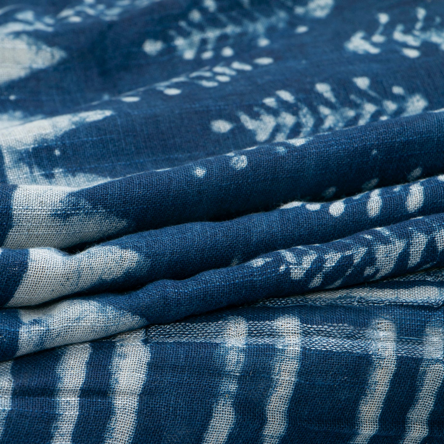 Indigo Blue Linen Saree WIth Silver Zari For Office Wear PL 2094