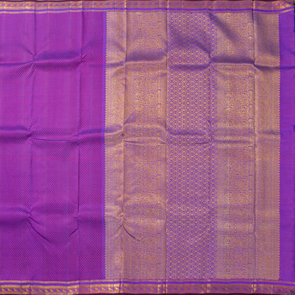 Purple Kanchipuram Silk Saree For Festive Wear PV NYC 2004
