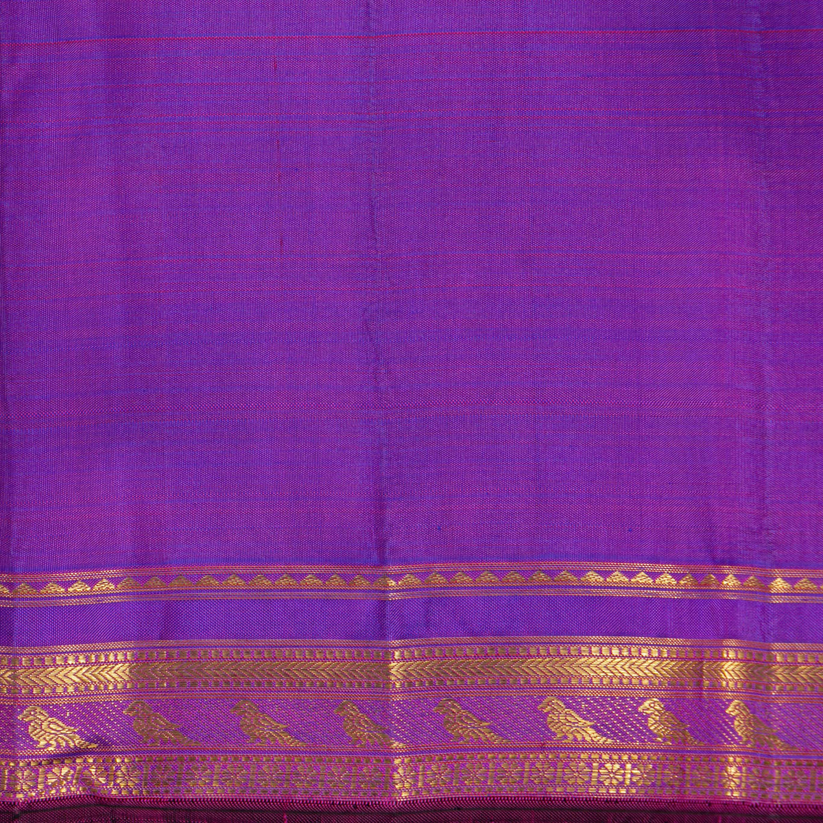 Purple Kanchipuram Silk Saree For Festive Wear PV NYC 2004