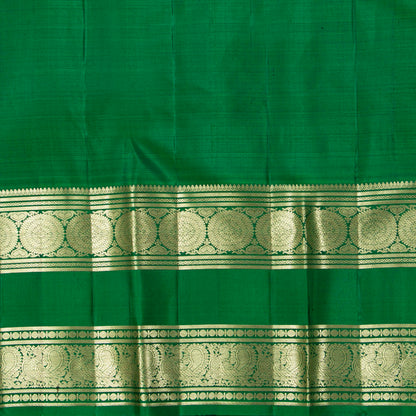 Mustard Kanchipuram Silk Saree Ganga Jamuna Border For Bridal Wear PV NYC 2000