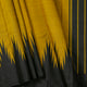 Mustard And Black Thazampoo Border Kanchipuram Silk Saree For Festive Wear PV NYC 2070