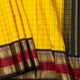 Yellow And Black Kanchipuram Silk Saree For Festive Wear PV NYC 1973