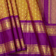 Mustard And Magenta Kanchipuram Silk Saree For Festive Wear PV NYC 1981