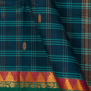 Blue Chettinad Cotton Saree PV SK CC 264