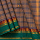 Beige And Green Chettinad Cotton Saree PV SK CC 261