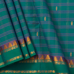 Blue Chettinad Cotton Saree PV SK CC 262