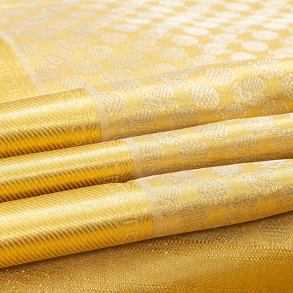 Gold Tissue Kanchipuram Tissue Silk Saree For Bridal Wear PV NYC 1945