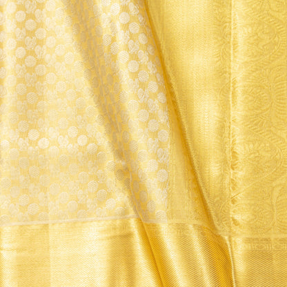Gold Tissue Kanchipuram Tissue Silk Saree For Bridal Wear PV NYC 1945