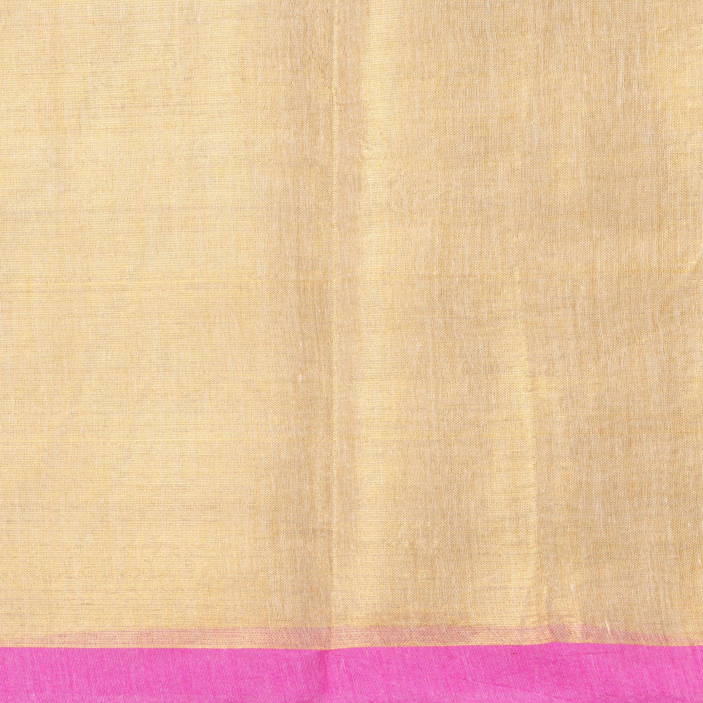 Golden Beige Tissue Linen Saree For Party Wear PL 2097